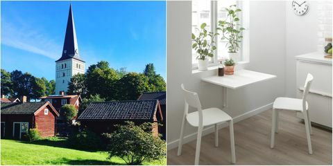 ikea norberg tisch mit dorf norberg in schweden