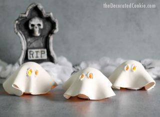 DIY Halloween Ghost Teelicht