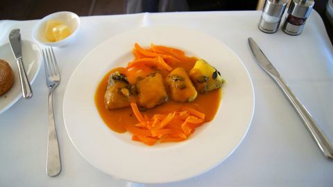 Erstklassiges Airline-Essen