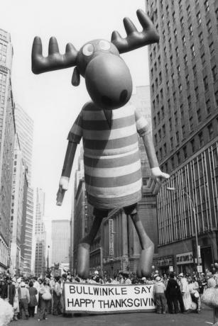 Bullwinkle-Ballon bei Macys Thanksgiving Day Parade