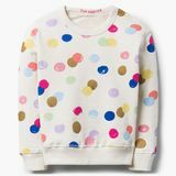 Regenbogen punktiert Sweatshirt