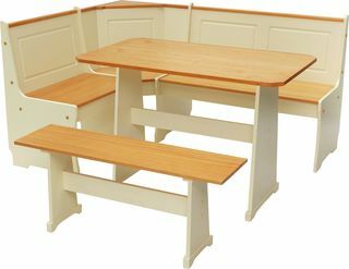 Haversham Massive Pine Corner Dining Set & Bank