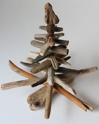 Treibholz Christbaumschmuck aus Holz
