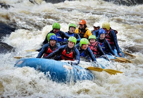 Tay Splash Rafting - Wildwasserrafting - Aberfeldy Schottland