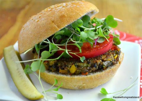 ultimativer vegetarischer Burger