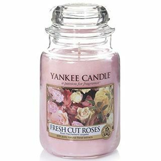 Yankee Candle Duftkerze | Fresh Cut Roses Große Duftkerze | Brenndauer: Bis zu 150 Stunden