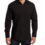 Langärmeliges schwarzes Shirt