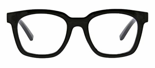 Schwarze quadratische Brille