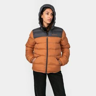 Burnt Orange Explorer Daunenjacke mit Kapuze