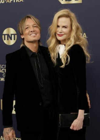 santa monica, kalifornien 27. februar l r keith urban und nicole kidman nehmen an der 28. alljährlichen filmschauspieler teil Guild Awards im Barker Hangar am 27. Februar 2022 in Santa Monica, Kalifornien, Foto von Frazer Harrisongetty Bilder