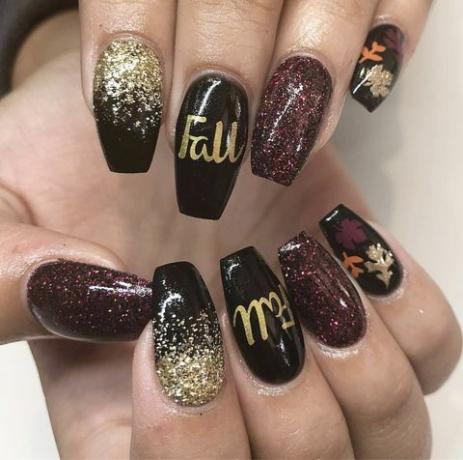 Herbst Nageldesigns fallen