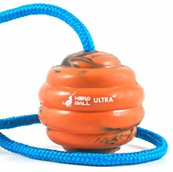 Nero Ball Ultra TM – Hundetrainingsball am Seil – Übungs- und Belohnungsspielzeug für Hunde