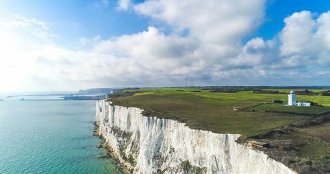 weiße Klippen von Dover, Kent, Großbritannien
