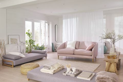 John Lewis & Partners Cape Großes 3-Sitzer-Sofa Edie Dusky Pink £ 1,349, Duplet Day Bed £ 899