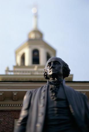 Philadelphia, George Washington Statue in der Unabhängigkeitshalle