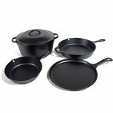 Lodge Seasoned Cast Iron 5-teiliges Bundle