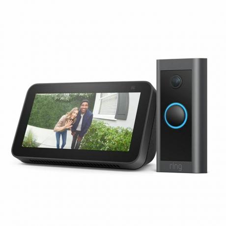 Kabelgebundenes Ring Video-Türklingel-Bundle mit Echo Show 5 (2. Generation)