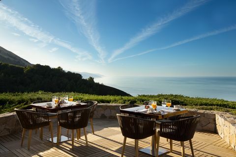 Terrasse im Ventana Big Sur 