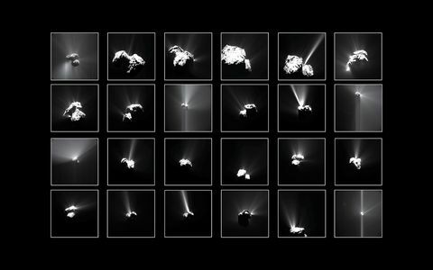 Rosetta-Raumschiff-Komet 67P / Churyumov-Gerasimenko (67P / C-G) -Foto