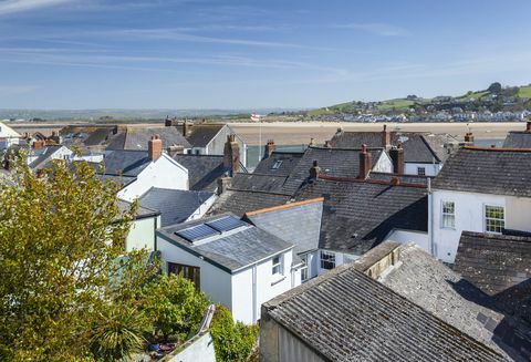 reihe von hütten zum verkauf in devon