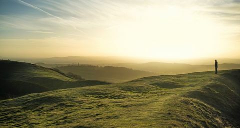 Blick auf die Landschaft