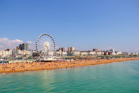 Panoramablick auf Brighton Beach