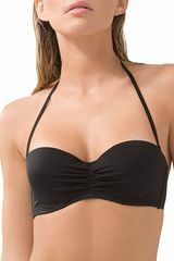 Schwarzes Bandeau Bikini Top