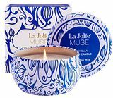 La Jolíe Muse Citronella Candle Mückenfliegen Insektenschutzmittel 100% Soja Wachs Reisedose Indoor und Outdoor 45 Stunden