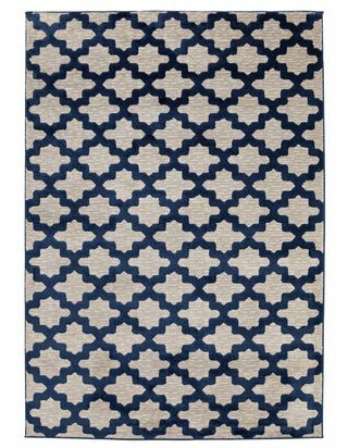 Argos Home Gitterteppich – 120 x 170 cm – Marineblau