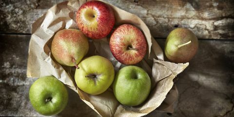 Äpfel und Birnen Obst