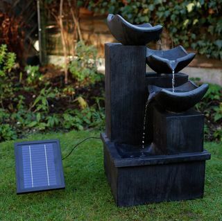 Gardenwize Solar Cascading Slate-Effect Wasserspiel