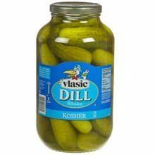 Vlasic Whole Kosher Pickles (4 Etuis, 1 Gallone Glas)