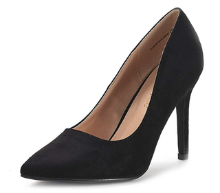 Schwarze Pumps mit hohem Absatz für Damen