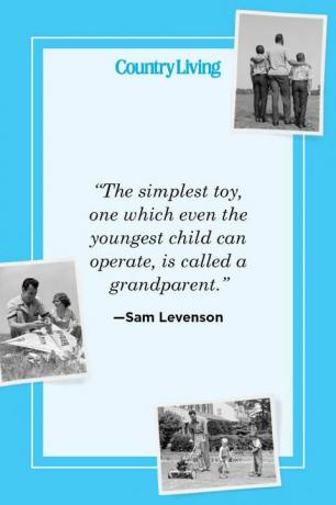 „Das einfachste Spielzeug, das selbst das jüngste Kind bedienen kann, wird Großeltern genannt“ —sam levenson