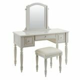 Claraford Biscuit Beige Wood Vanity Set 